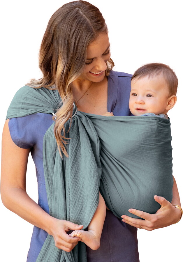 Moby Wrap Ring Sling Baby Carrier in Fern