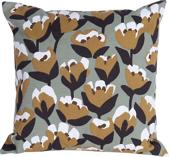 Fermob Bouquet Sauvage Square Pillow in Brown