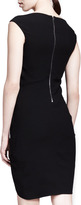 Thumbnail for your product : Helmut Lang HELMUT Asymmetric Ruched Crepe Dress