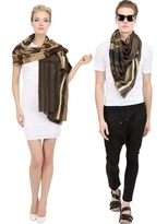 Thumbnail for your product : Contileoni Cotton Silk Blend Scarf