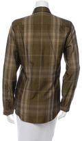 Thumbnail for your product : Burberry Plaid Button-Up Top