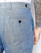 Thumbnail for your product : ASOS Slim Fit Shorts In 100% Linen