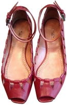 Thumbnail for your product : Alaia Burgundy Leather Flats