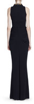 Thumbnail for your product : Alexander McQueen Jeweled-Halter Sleeveless Gown, Black