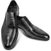 Thumbnail for your product : Moreschi Dublin Black Leather Cap-Toe Oxford Shoes