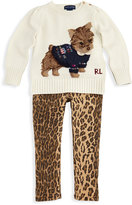 Thumbnail for your product : Ralph Lauren Childrenswear Ocelot-Print Skinny Jeans, 2T-3T