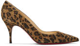 Thumbnail for your product : Christian Louboutin Tan Suede Clare Heels