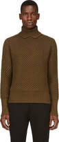 Thumbnail for your product : Raf Simons Sterling Ruby Green Thick Knit Turtleneck