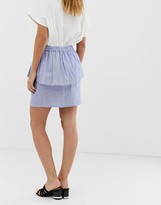 Thumbnail for your product : Naf Naf layered mini skirt