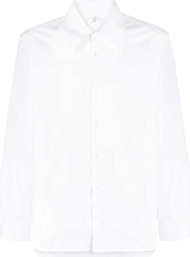 Sunflower Pleace poplin long-sleeved shirt