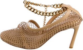 Bottega Veneta Mesh Chain-Link Accents Pumps