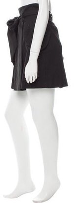 Mason Pleat-Accented Mini Skirt