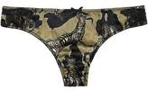 Thumbnail for your product : Just Cavalli Low-Rise Printed Stretch-Knit Satin Briefs