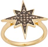 Thumbnail for your product : JLO by Jennifer Lopez Jlove by 10k gold 1/7-ct. t.w. champagne diamond starburst ring