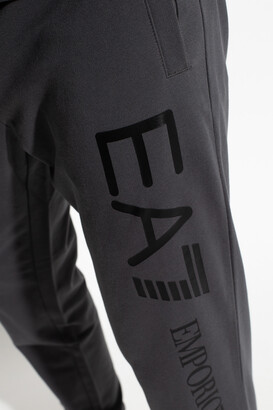 EA7 Emporio Armani Sweatpants With Logo Men's Grey