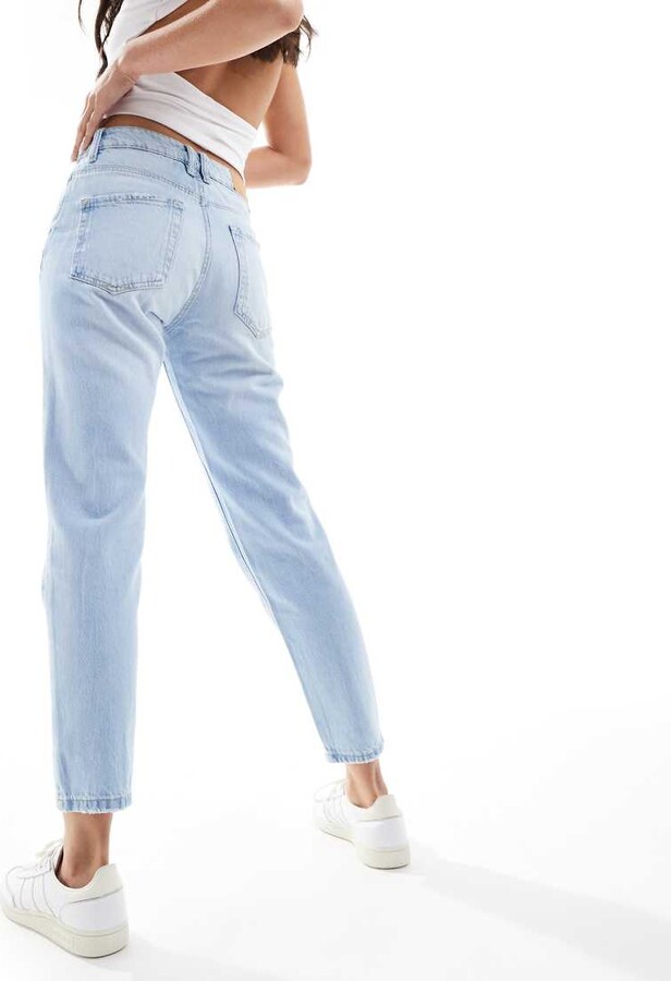 Tiro Alto Pantalones Mom Jeans Stradivarius Jean Mom Pantalones