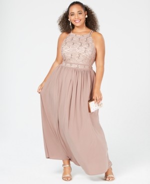 Morgan & Company Trendy Plus Size Lace Dress