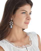 Thumbnail for your product : White House Black Market Grey Neutral Navette Chandelier Earring