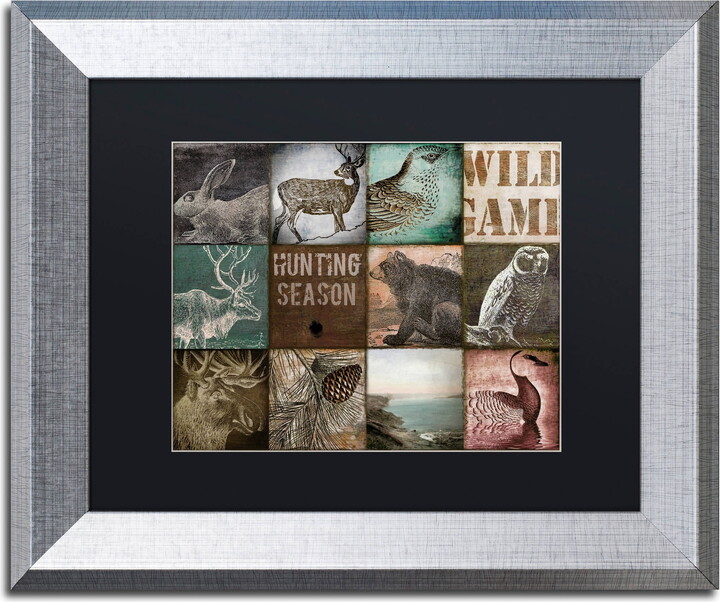 Trademark Fine Art "Cabelas" Canvas Art by Color Bakery Black Matte, Silver Frame