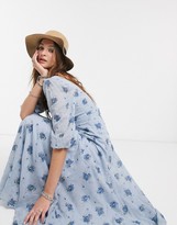 Thumbnail for your product : Free People sea glass floral midi dress