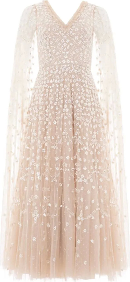 Needle & Thread Clover flower-print maxi dress