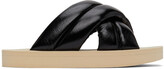 Thumbnail for your product : Proenza Schouler Black Padded Float Sandals