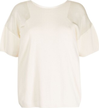 Nashville Predators NHL DKNY T-Shirt White Side Tie Tri-Blend Tee Women's L