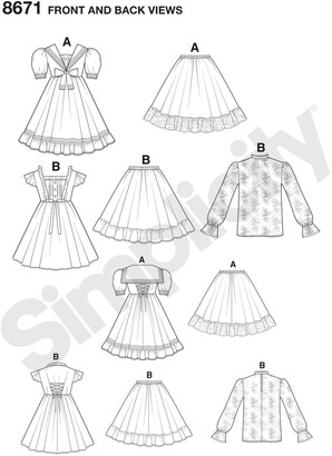 Simplicity Sweet Lolita Dress, 8671