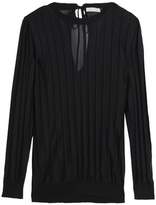 Nina Ricci Tie-Back Ribbed Knitted Sweater