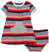 Thumbnail for your product : Toobydoo Maiori Striped Kangaroo Pocket Dress (Baby & Toddler Girls)