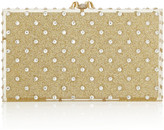 Thumbnail for your product : Charlotte Olympia Let It Shine Pandora embellished glittered Perspex clutch