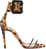 Thumbnail for your product : Aquazzura Seduction Pvc And Leopard-print Calf Hair Sandals
