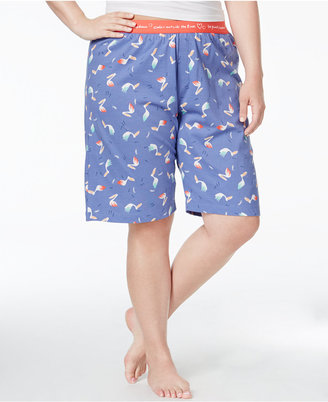 Hue Plus Size Pelican Bermuda Pajama Shorts