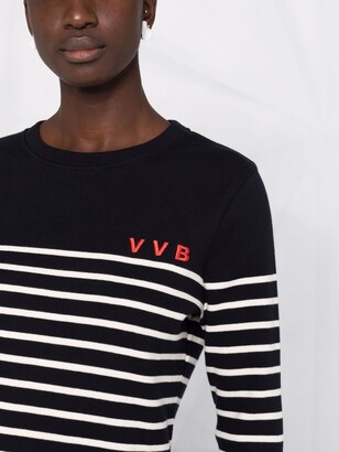 VVB Logo-Embroidered Striped Jumper