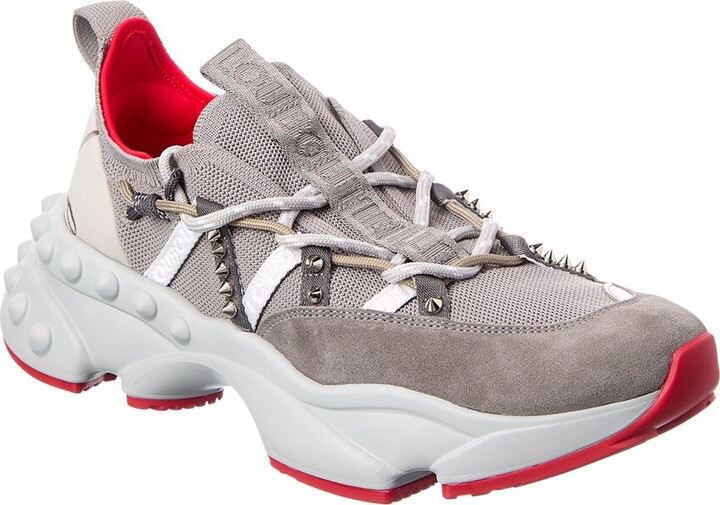 Christian Louboutin Trailnrun Leather & Mesh Sneaker