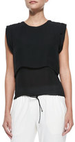 Thumbnail for your product : Veronica Beard Tiered Muscle Tee