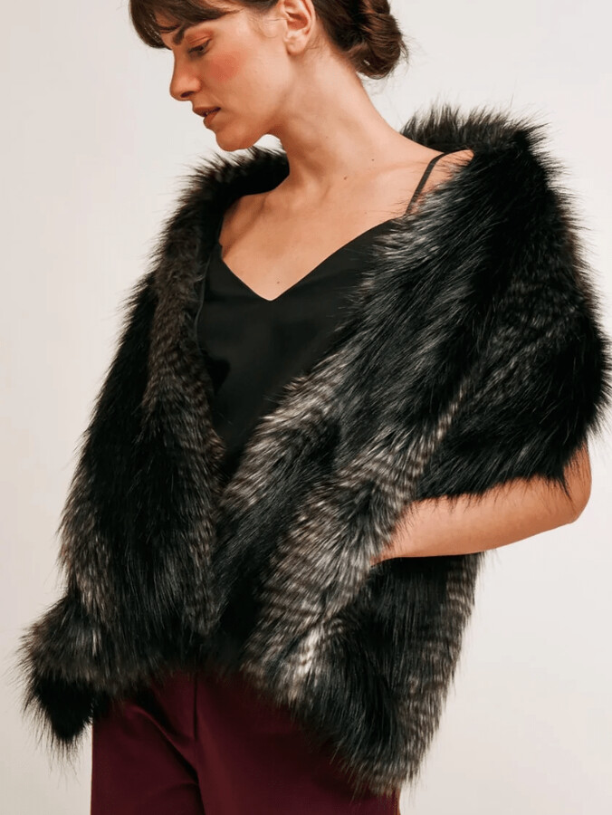 Black Faux Fur Scarf | Shop The Largest Collection | ShopStyle
