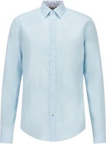 Thumbnail for your product : HUGO BOSS Slim-fit shirt in washed stretch linen