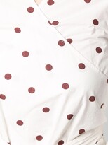 Thumbnail for your product : Ganni Polka Dot Wrap Shirt