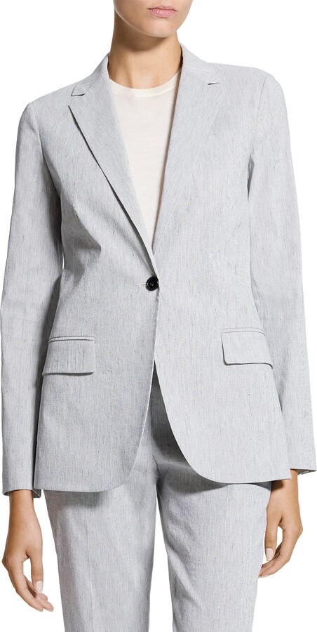 Theory Staple Linen Blend Blazer