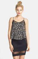 Thumbnail for your product : Lush Mesh Panel Body-Con Skirt (Juniors) (Online Only)