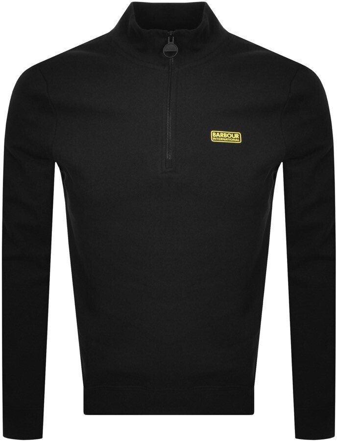 mens white half zip pullover