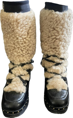 Chanel Shearling Boots