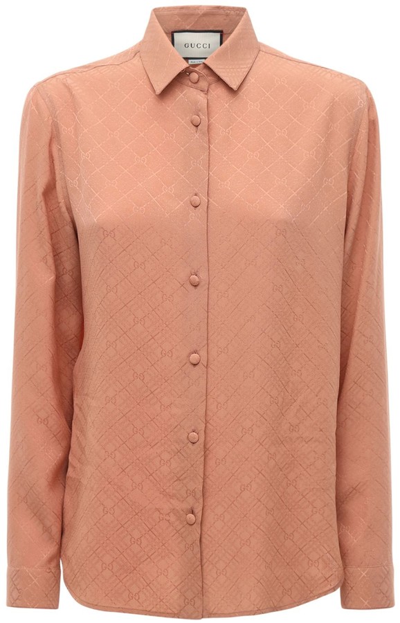 gucci satin shirt