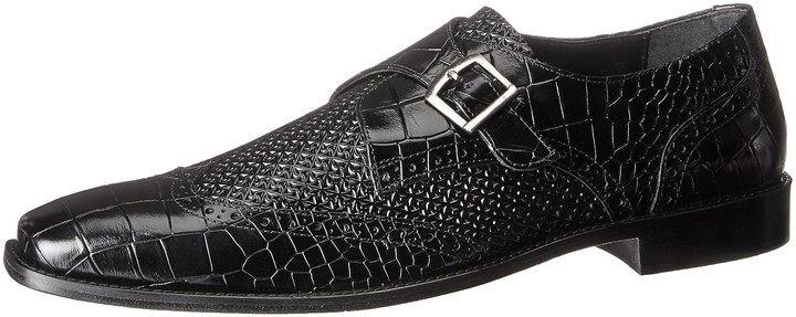stacy adams men's lavine double monk strap loafers