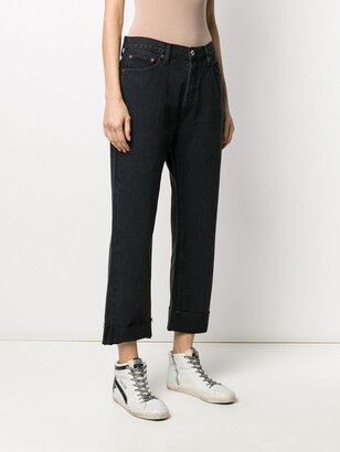 RE/DONE High Rise Straight-Leg Jeans