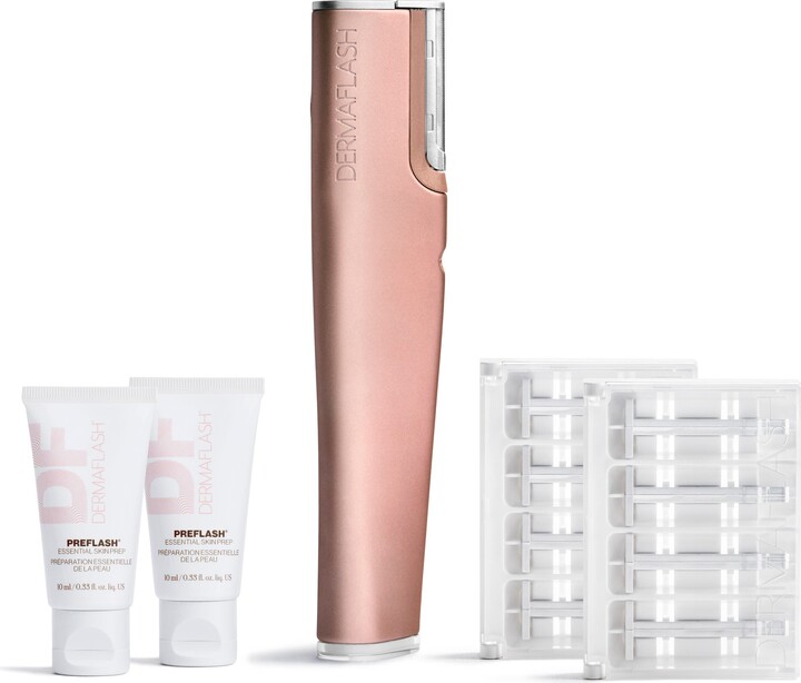 DERMAFLASH LUXE+ Anti-Aging Sonic Dermaplaning + Peach Fuzz Removal Set $228 Value