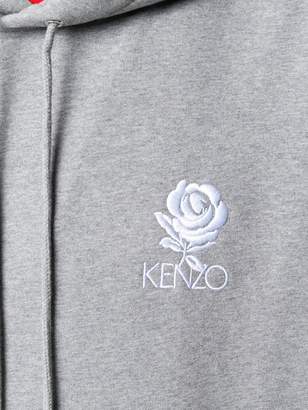 Kenzo logo embroidered hoodie