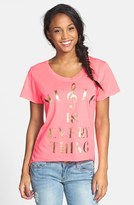 Thumbnail for your product : Recycled Karma 'Music Is Everything' Graphic Tee (Juniors)