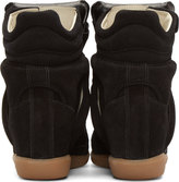 Thumbnail for your product : Isabel Marant Black Suede Wedge Sneakers